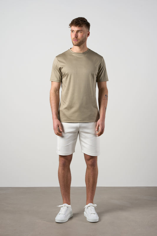 Mercerised Cotton T-shirt Sage