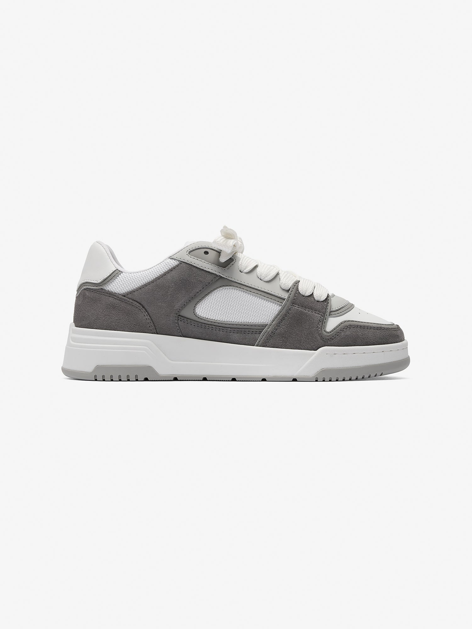 Grey and white sneaker perfect for going out