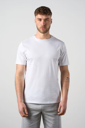 Mercerised Cotton T-shirt White