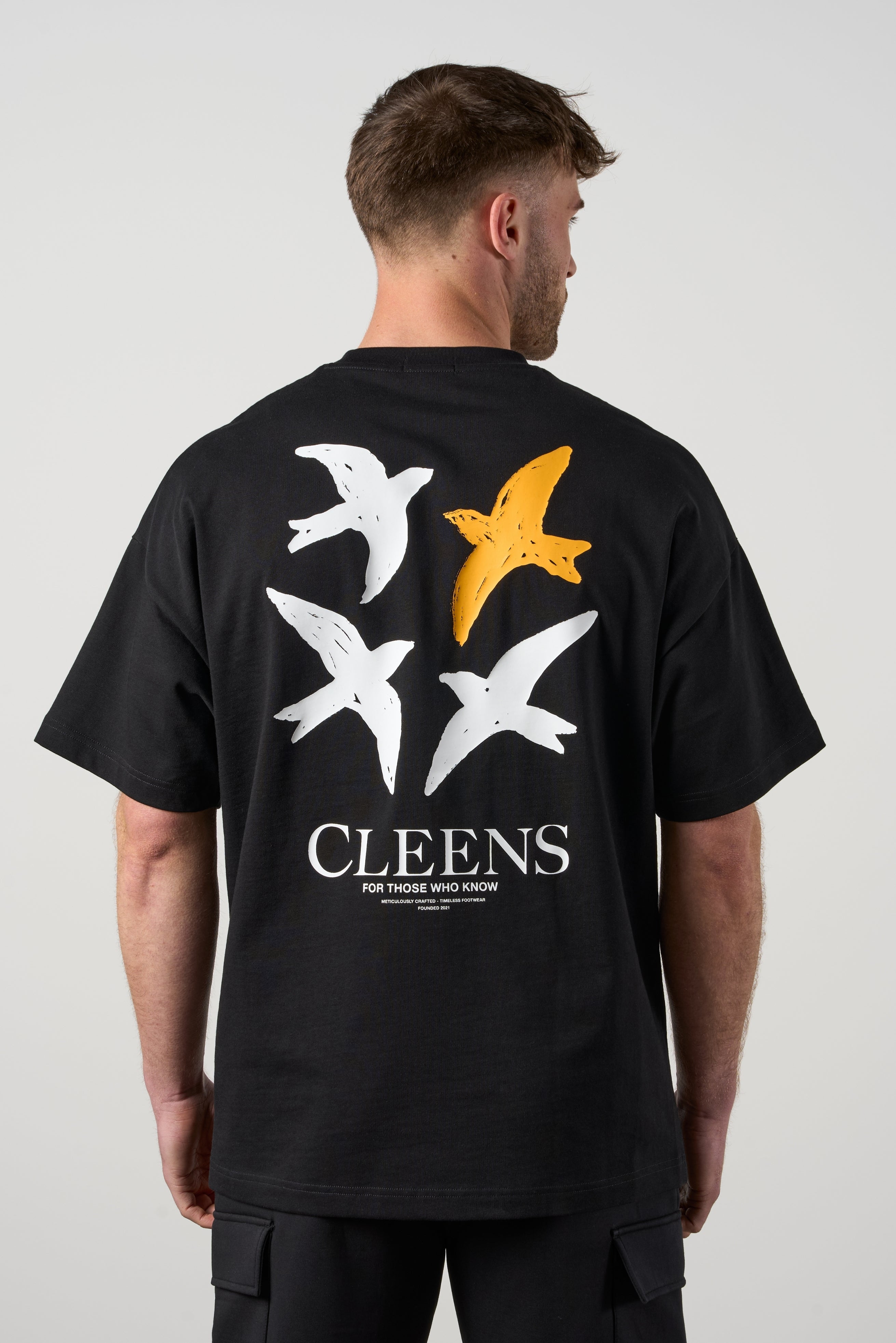 Bird Graphic T-shirt Black