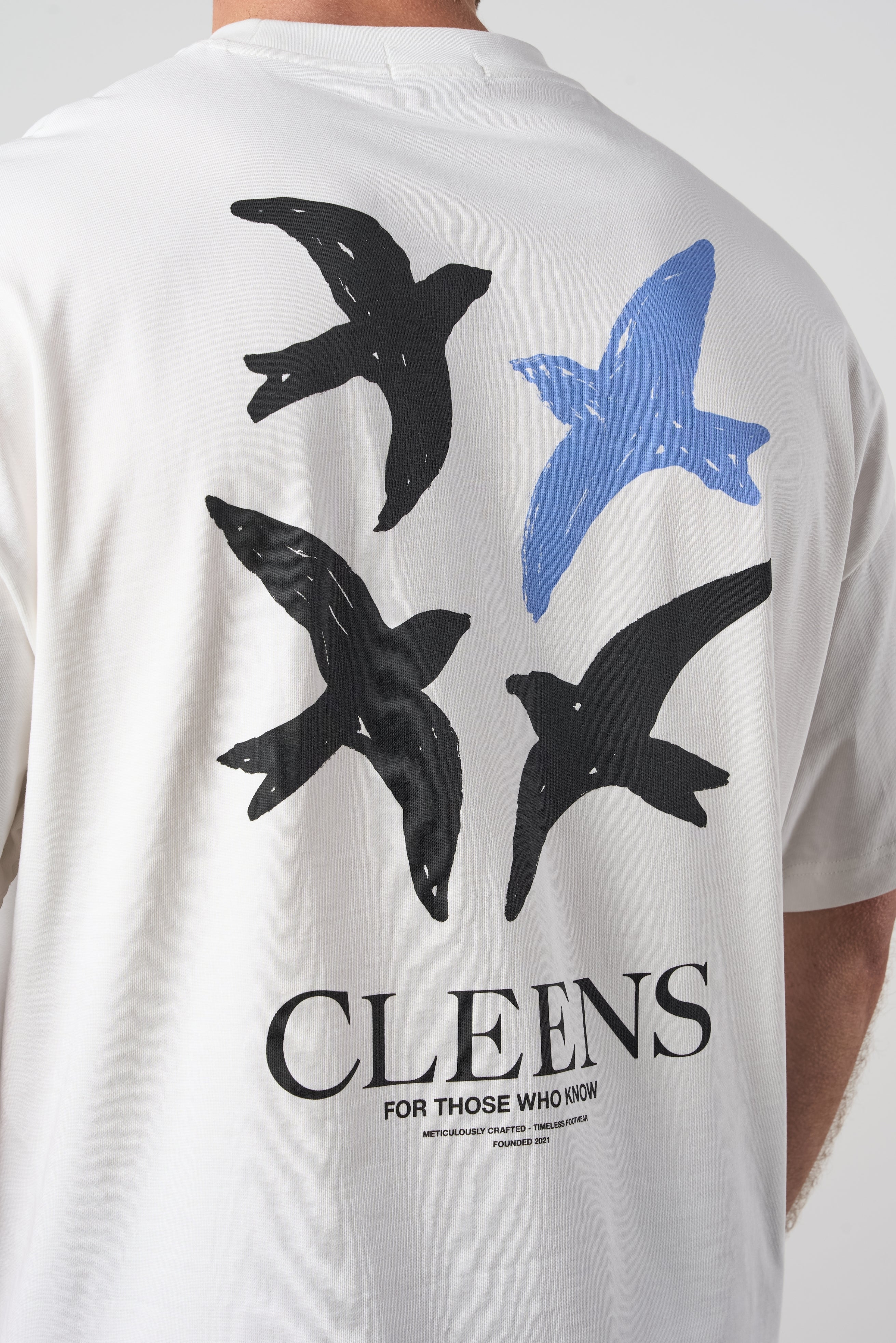 Bird Graphic T-shirt Off White