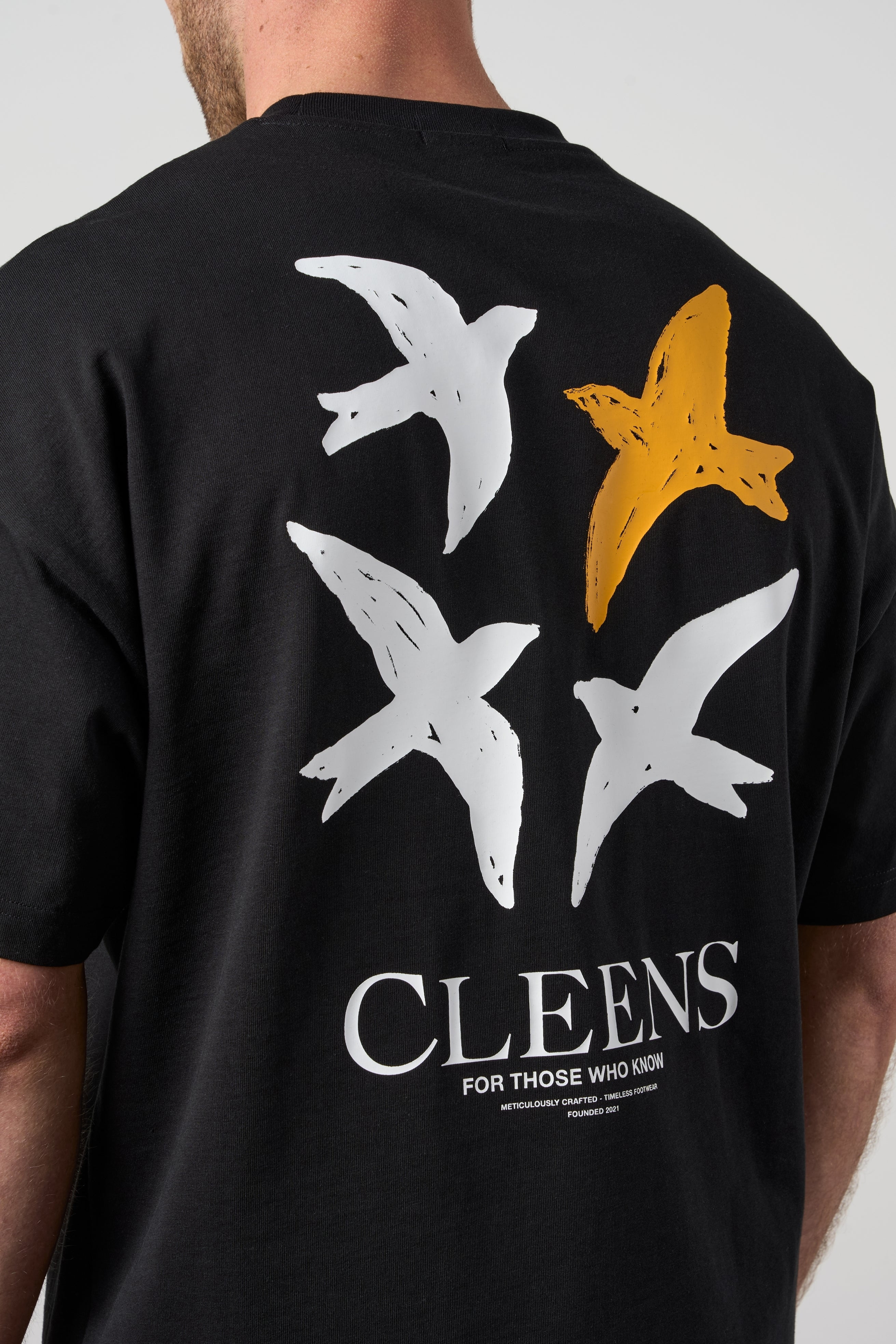 Bird Graphic T-shirt Black