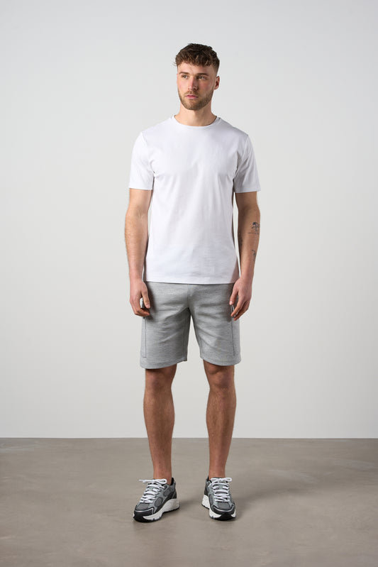 Tech Interlock Shorts Grey Heather