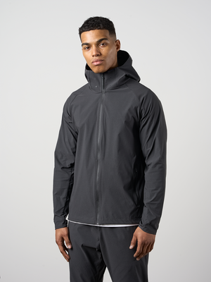 Woven Tech Windrunner Jacket Charcoal