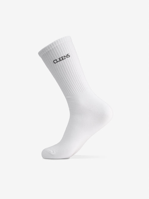Cleens Socks White Single Pack